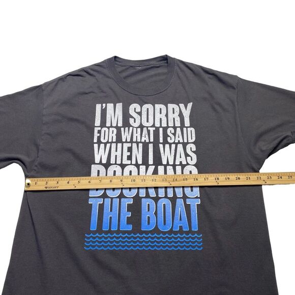 Boating Tee I’m Sorry For What I Said When I Was Docking The Boat Sz XL - Picture 5 of 8